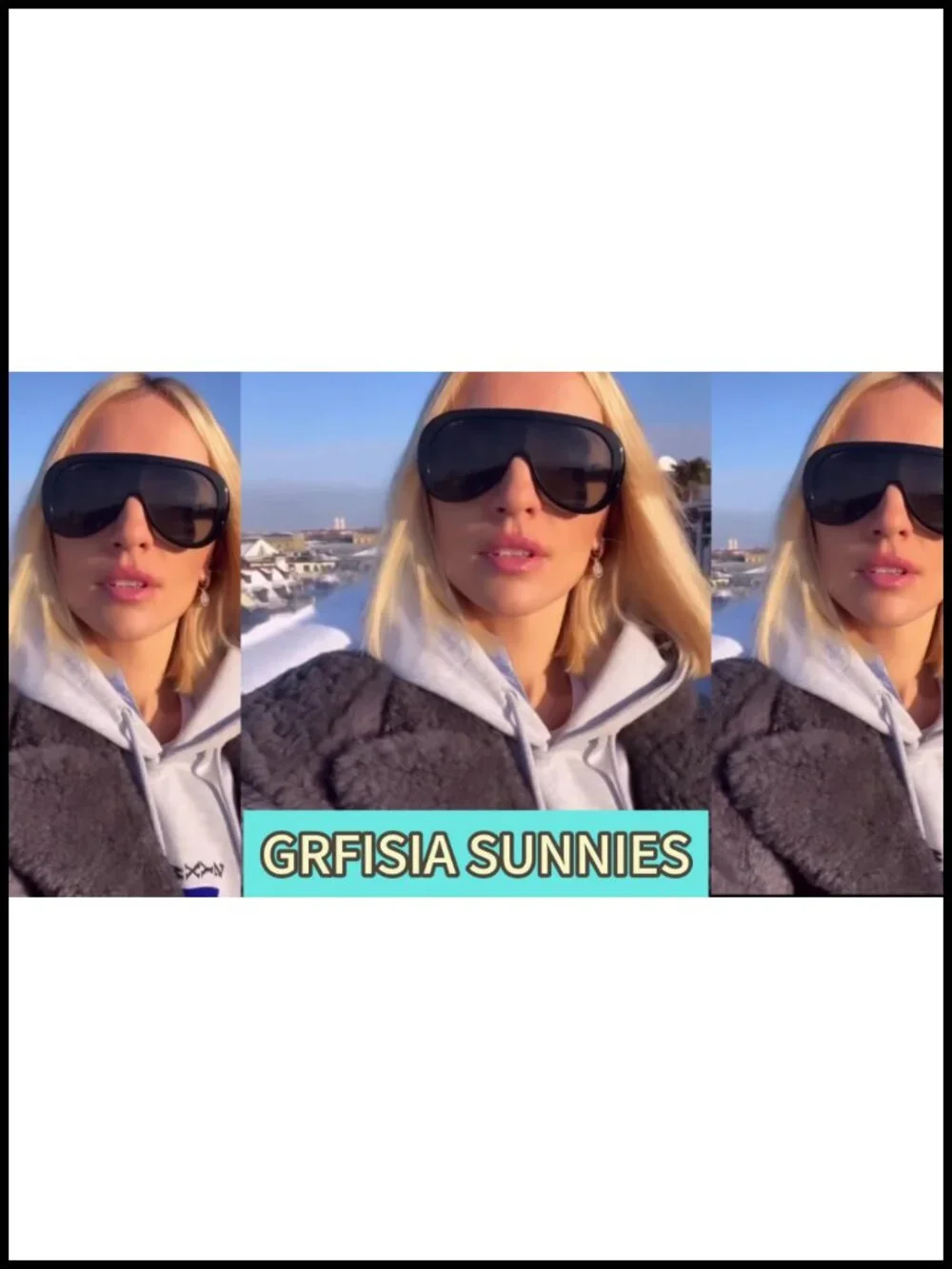 Oversized Shield Sunglasses UV400 Retro Thick Aviator Shades Fashion Sunnies